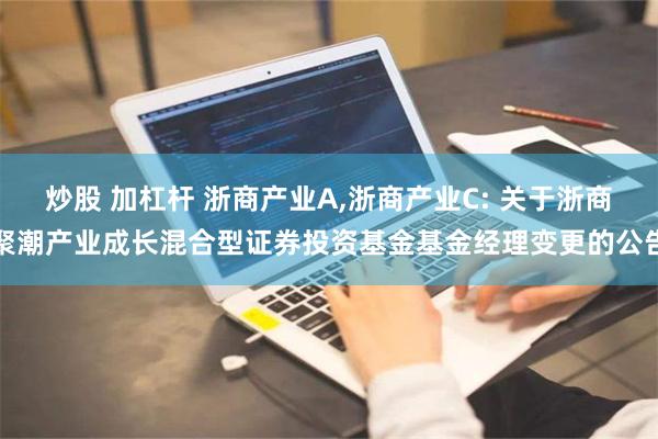 炒股 加杠杆 浙商产业A,浙商产业C: 关于浙商聚潮产业成长混合型证券投资基金基金经理变更的公告