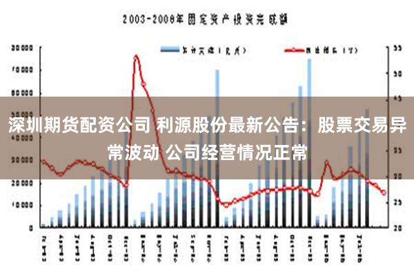 深圳期货配资公司 利源股份最新公告：股票交易异常波动 公司经营情况正常