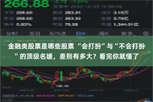 金融类股票是哪些股票 “会打扮”与“不会打扮”的顶级名媛，差别有多大？看完你就懂了