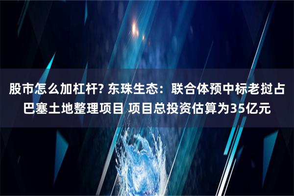 股市怎么加杠杆? 东珠生态：联合体预中标老挝占巴塞土地整理项目 项目总投资估算为35亿元