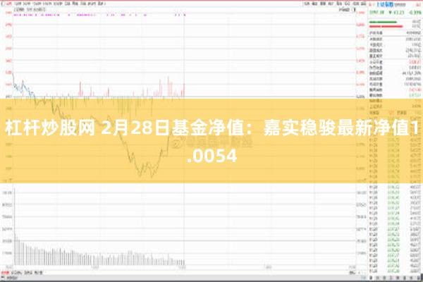 杠杆炒股网 2月28日基金净值：嘉实稳骏最新净值1.0054